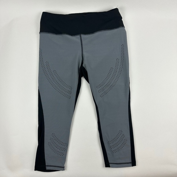 RBX Athletic Pants Womens XL Crop Gray Black - Picture 1 of 9